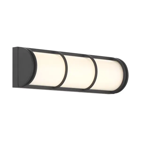Harper LED Bathroom Vanity Light in Matte Black - Image 4