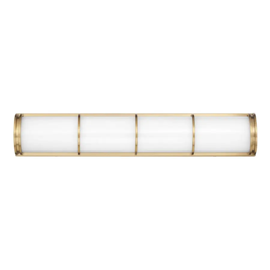 Harper LED Bathroom Vanity Light in Warm Brass - Image 1