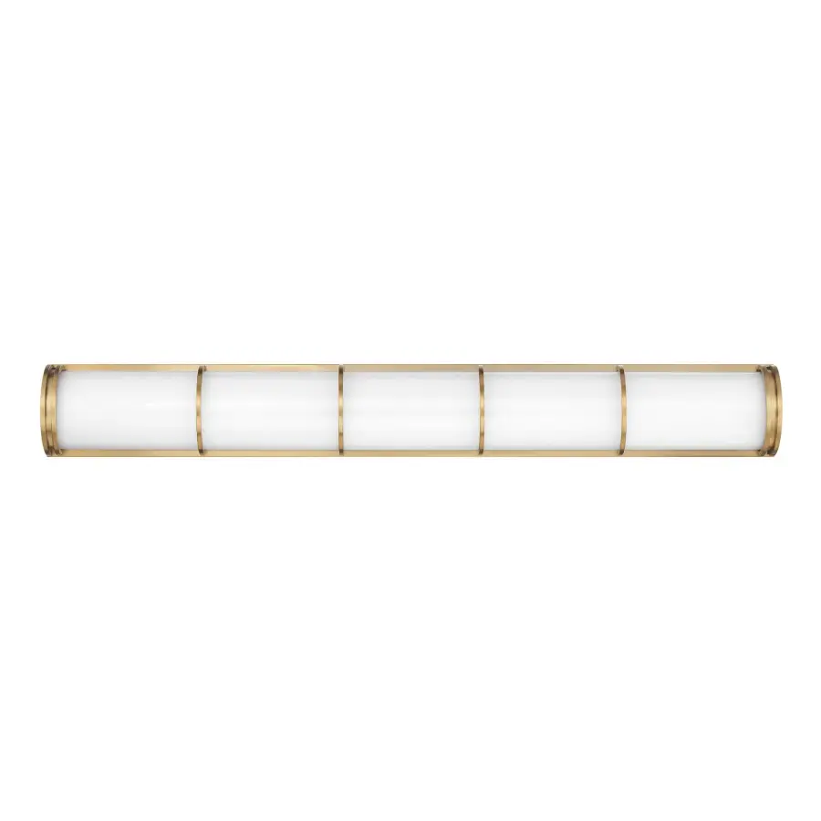 Harper LED Bathroom Vanity Light in Warm Brass - Image 1