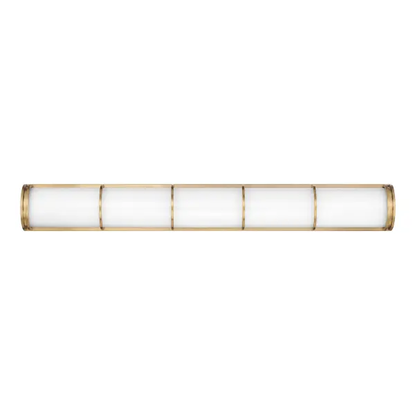 The Harper LED vanity light delivers exceptional brightness with 2700 lumens of warm 3000K light, perfect for bathroom tasks. Its slim profile and etched glass create a sophisticated, contemporary look that works in various settings. - alternate view