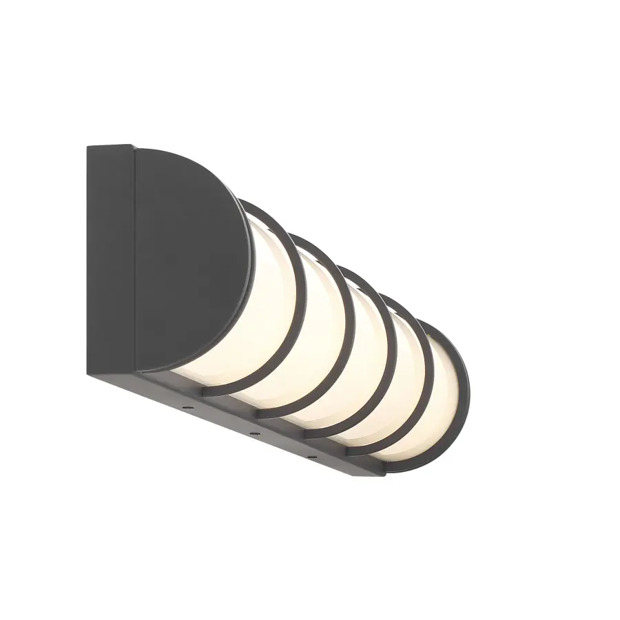 Harper LED Bathroom Vanity Light in Matte Black - Image 5
