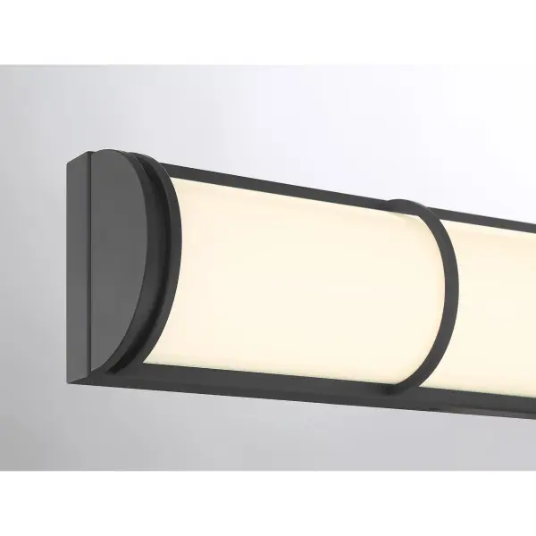 Harper LED Bathroom Vanity Light in Matte Black - Image 6