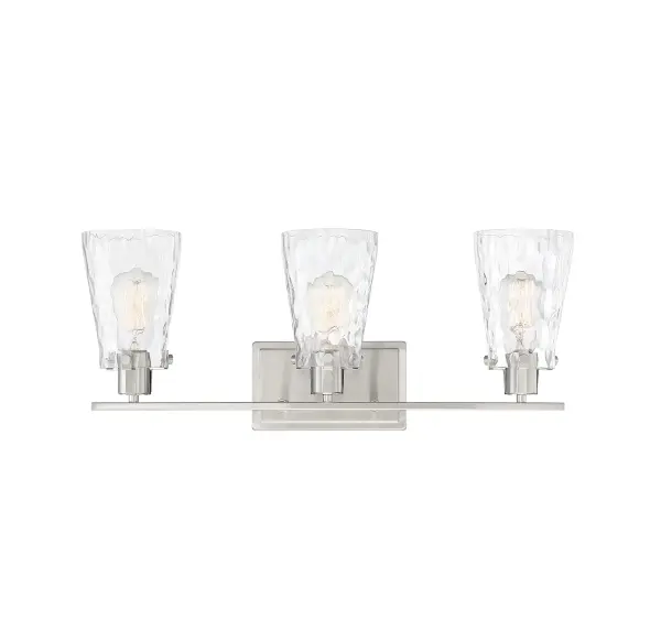 Vaughan 3-Light Bathroom Vanity Light in Satin Nickel - alternate view