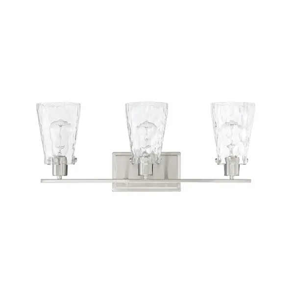 Vaughan 3-Light Bathroom Vanity Light in Satin Nickel - Image 4