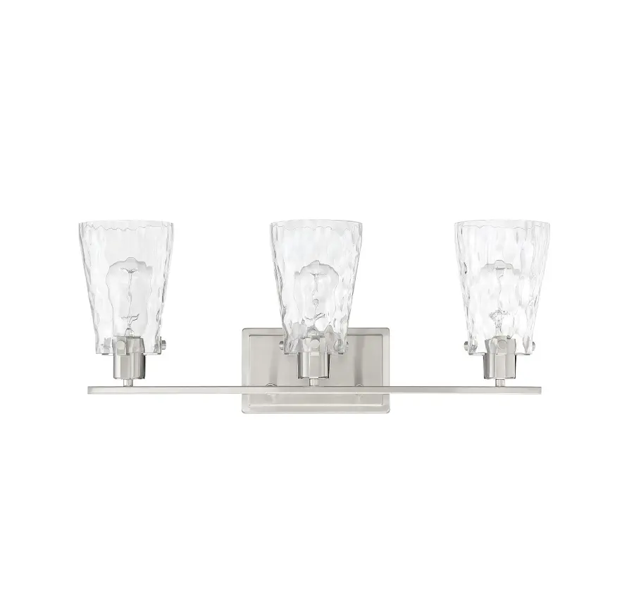 Vaughan 3-Light Bathroom Vanity Light in Satin Nickel - Image 4