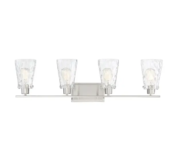 Vaughan 4-Light Bathroom Vanity Light in Satin Nickel - alternate view