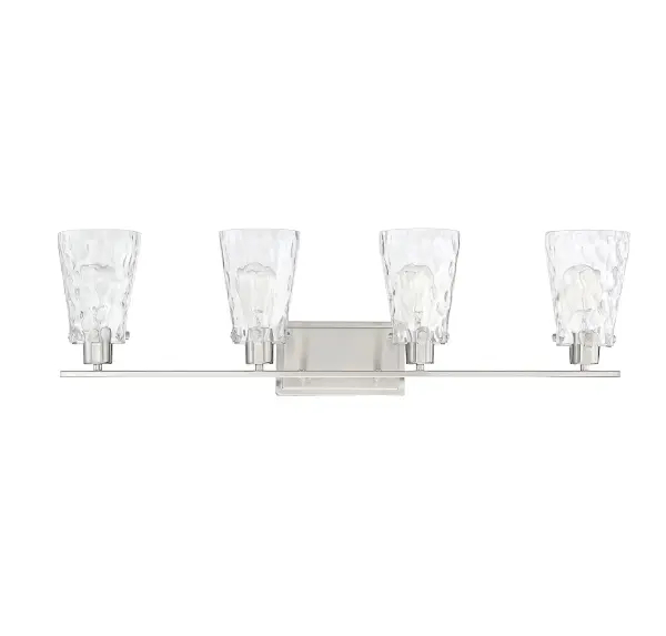Vaughan 4-Light Bathroom Vanity Light in Satin Nickel - Image 3