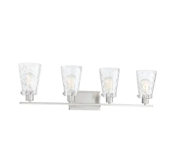 Vaughan 4-Light Bathroom Vanity Light in Satin Nickel - Image 5