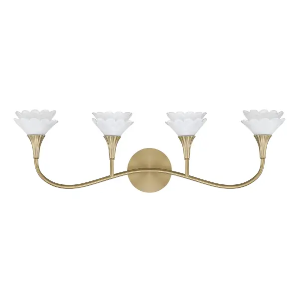 Florena 4-Light Bathroom Vanity Light in Noble Brass by Breegan Jane - Image 2