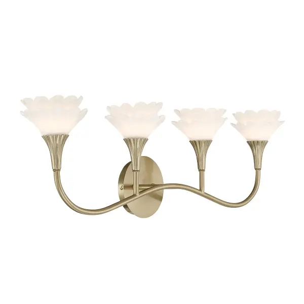 Florena 4-Light Bathroom Vanity Light in Noble Brass by Breegan Jane - Image 4