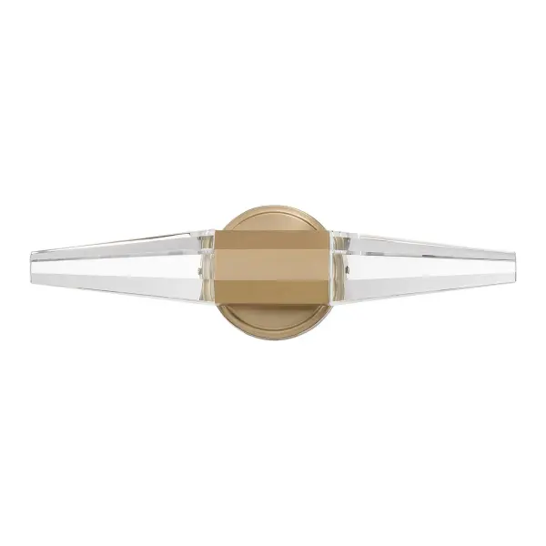 Beaumont LED Bathroom Vanity Light in Noble Brass - Image 1