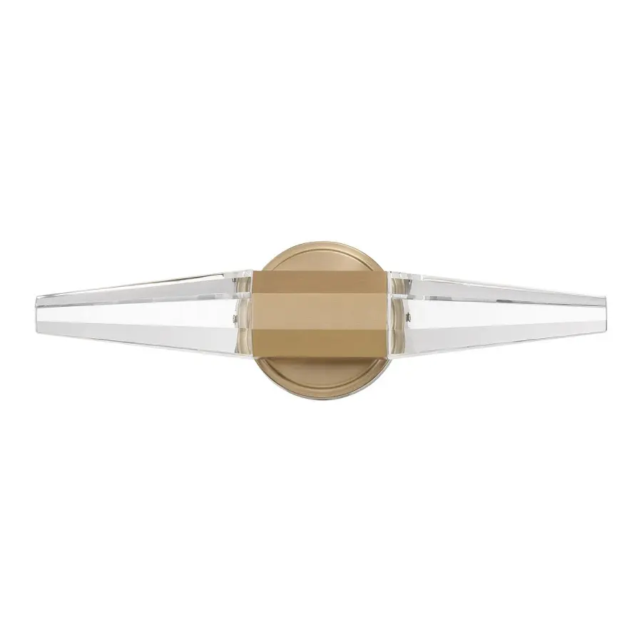 Beaumont LED Bathroom Vanity Light in Noble Brass - Image 1
