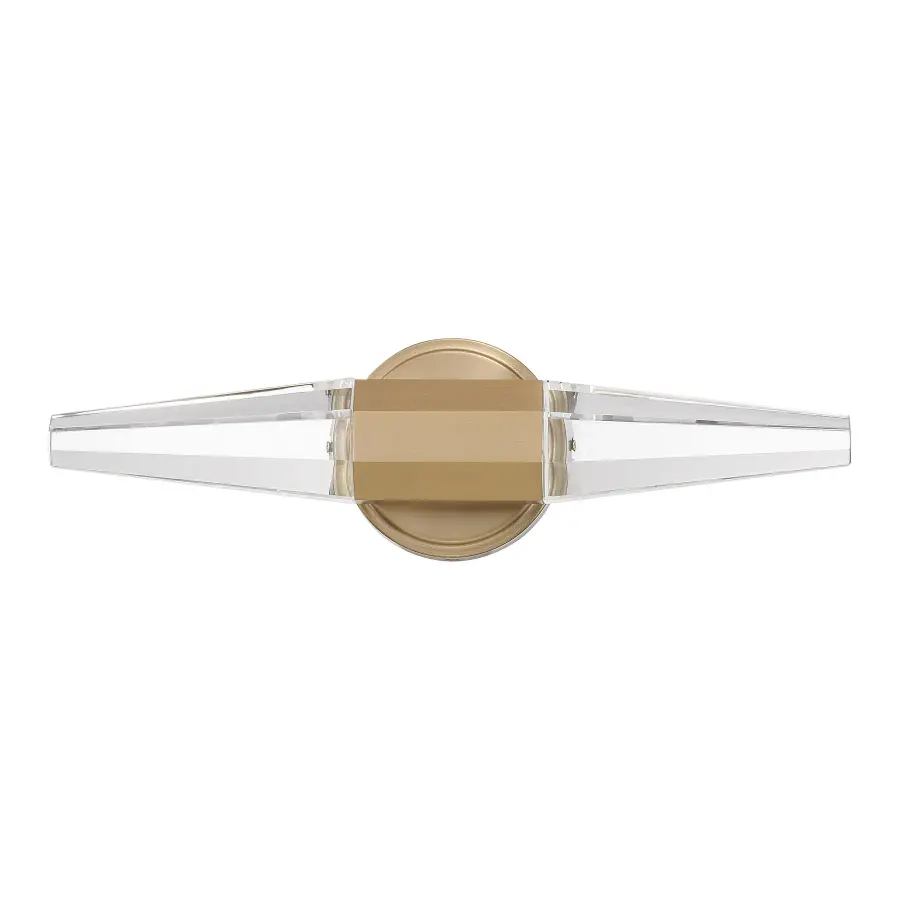 Beaumont LED Bathroom Vanity Light in Noble Brass - Image 2