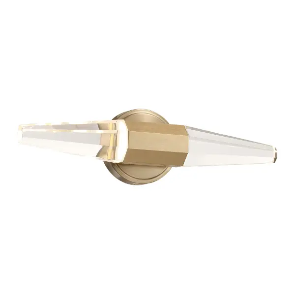 Beaumont LED Bathroom Vanity Light in Noble Brass - Image 3