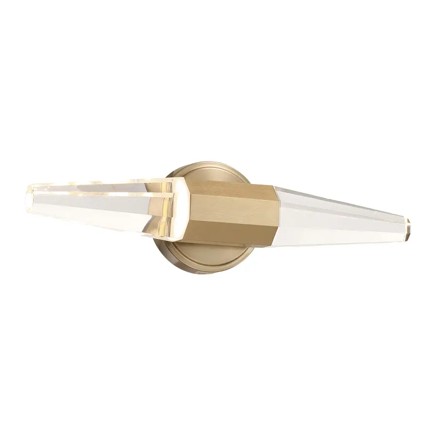Beaumont LED Bathroom Vanity Light in Noble Brass - Image 3