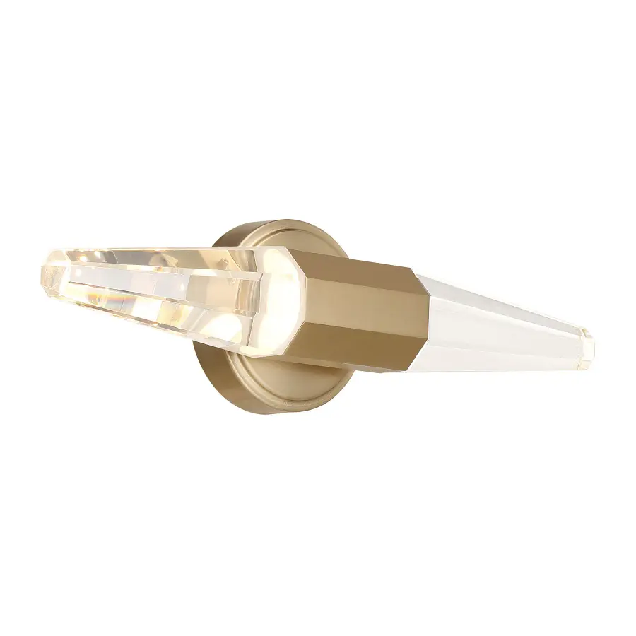 Beaumont LED Bathroom Vanity Light in Noble Brass - Image 4