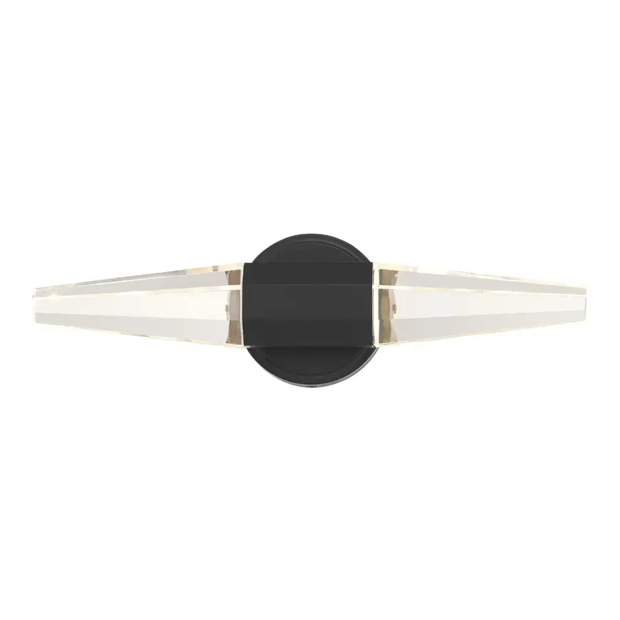 Beaumont LED Bathroom Vanity Light in Black Lustre - Image 1