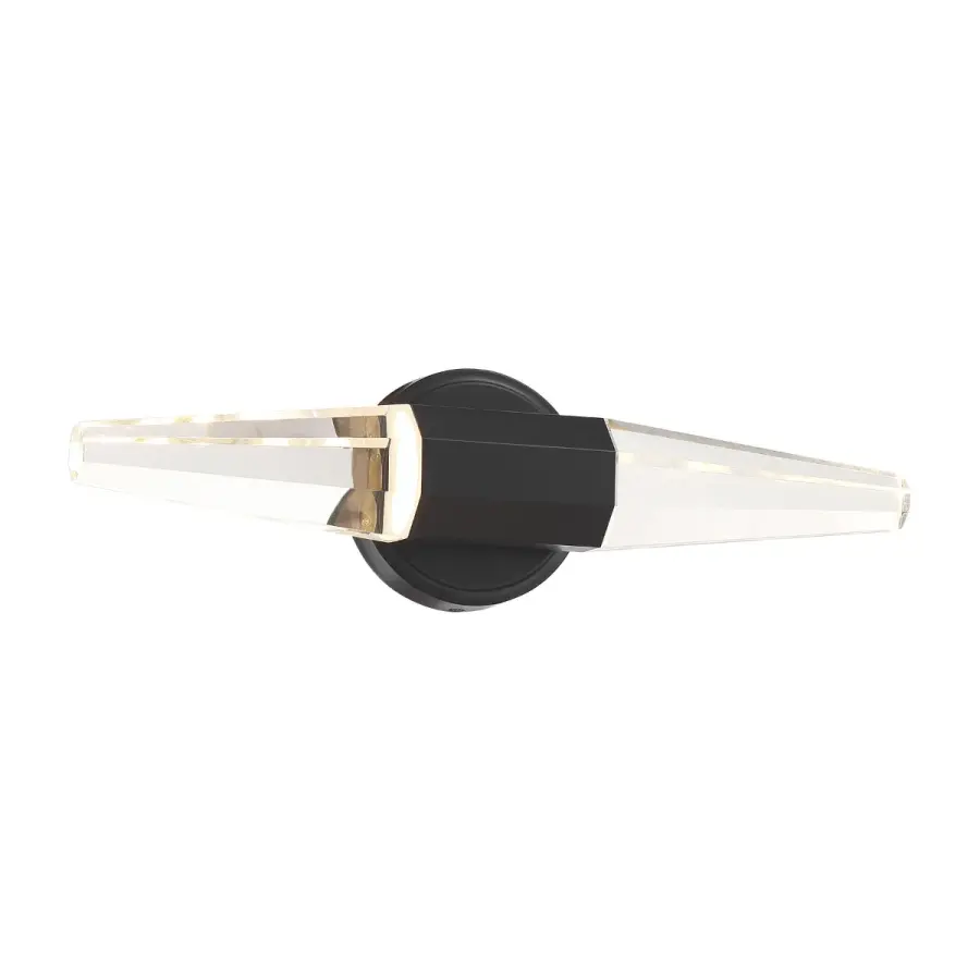 Beaumont LED Bathroom Vanity Light in Black Lustre - Image 3