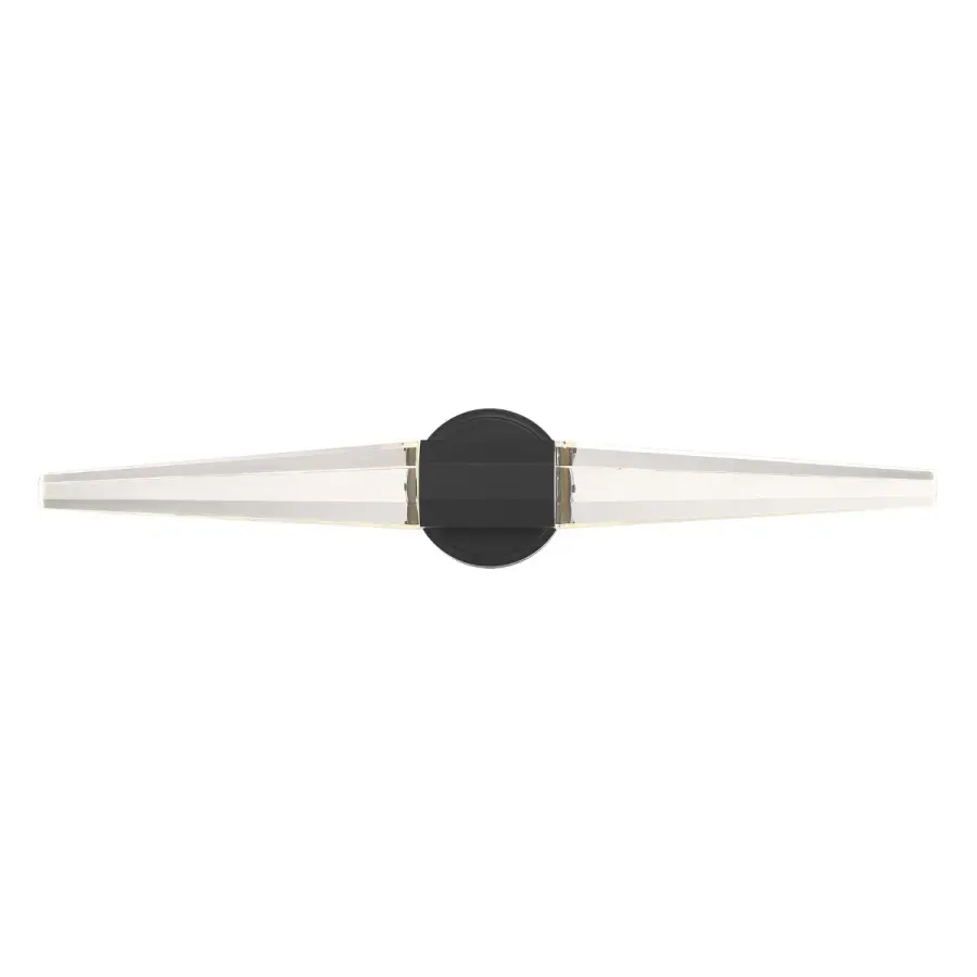 Beaumont LED Bathroom Vanity Light in Black Lustre - Image 1
