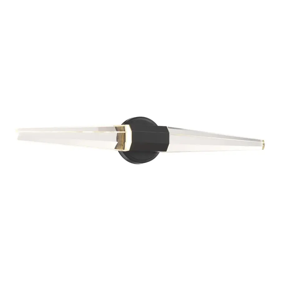 Beaumont LED Bathroom Vanity Light in Black Lustre - Image 3