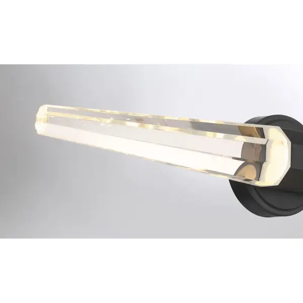 Beaumont LED Bathroom Vanity Light in Black Lustre - Image 6