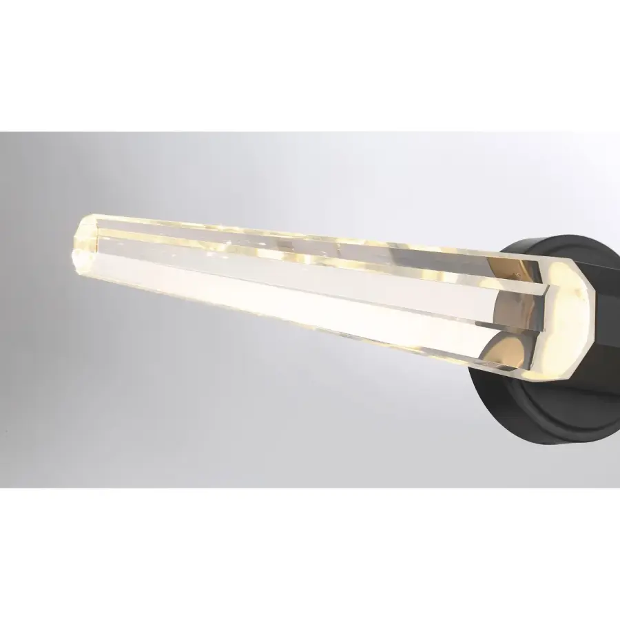Beaumont LED Bathroom Vanity Light in Black Lustre - Image 6