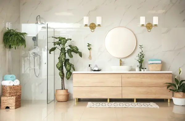 Woodbury 2-Light Bathroom Vanity Light in Warm Brass - Image 6