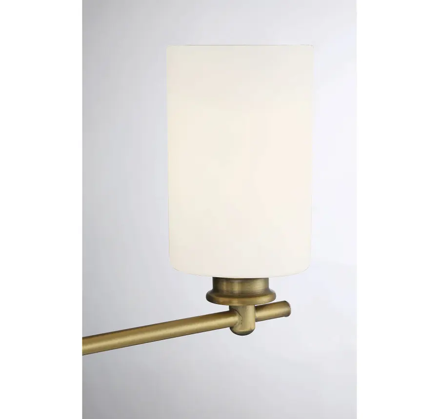 Woodbury 4-Light Bathroom Vanity Light in Warm Brass - Image 6