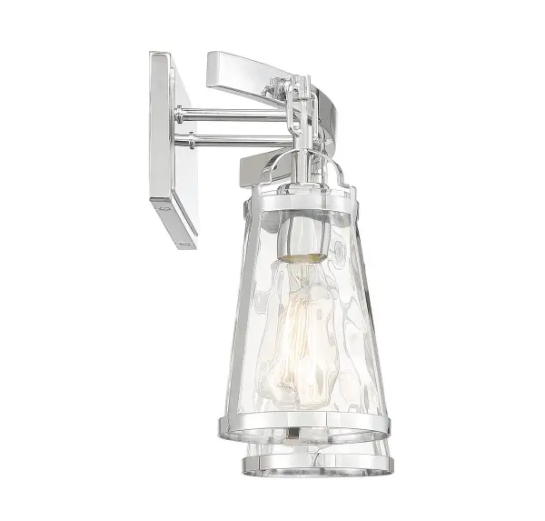 Albany 2-Light Bathroom Vanity Light in Polished Chrome - Image 5