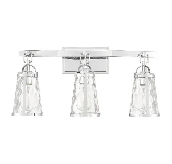 Albany 3-Light Bathroom Vanity Light in Polished Chrome - alternate view