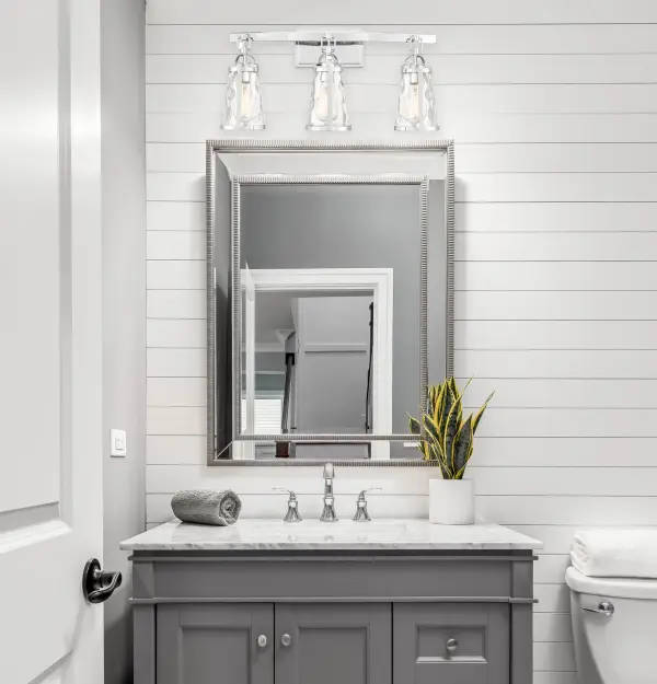 Albany 3-Light Bathroom Vanity Light in Polished Chrome - Image 7