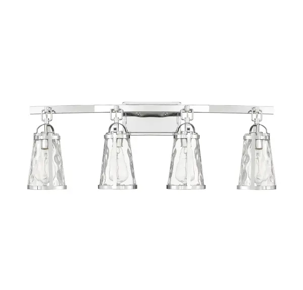 Albany 4-Light Bathroom Vanity Light in Polished Chrome - alternate view