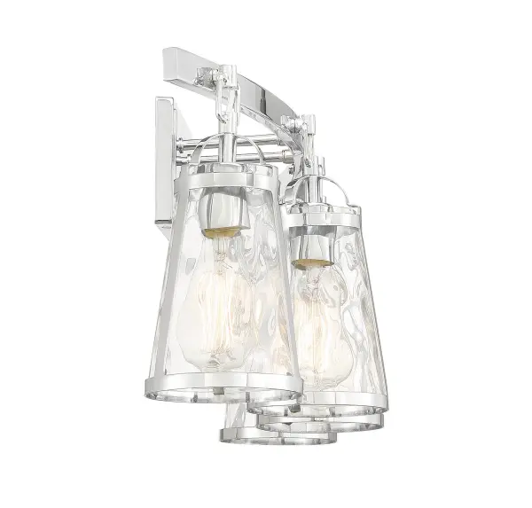 Albany 4-Light Bathroom Vanity Light in Polished Chrome - Image 5
