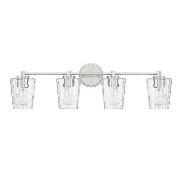 Ballas 4-Light Bathroom Vanity Light in Satin Nickel - alternate view