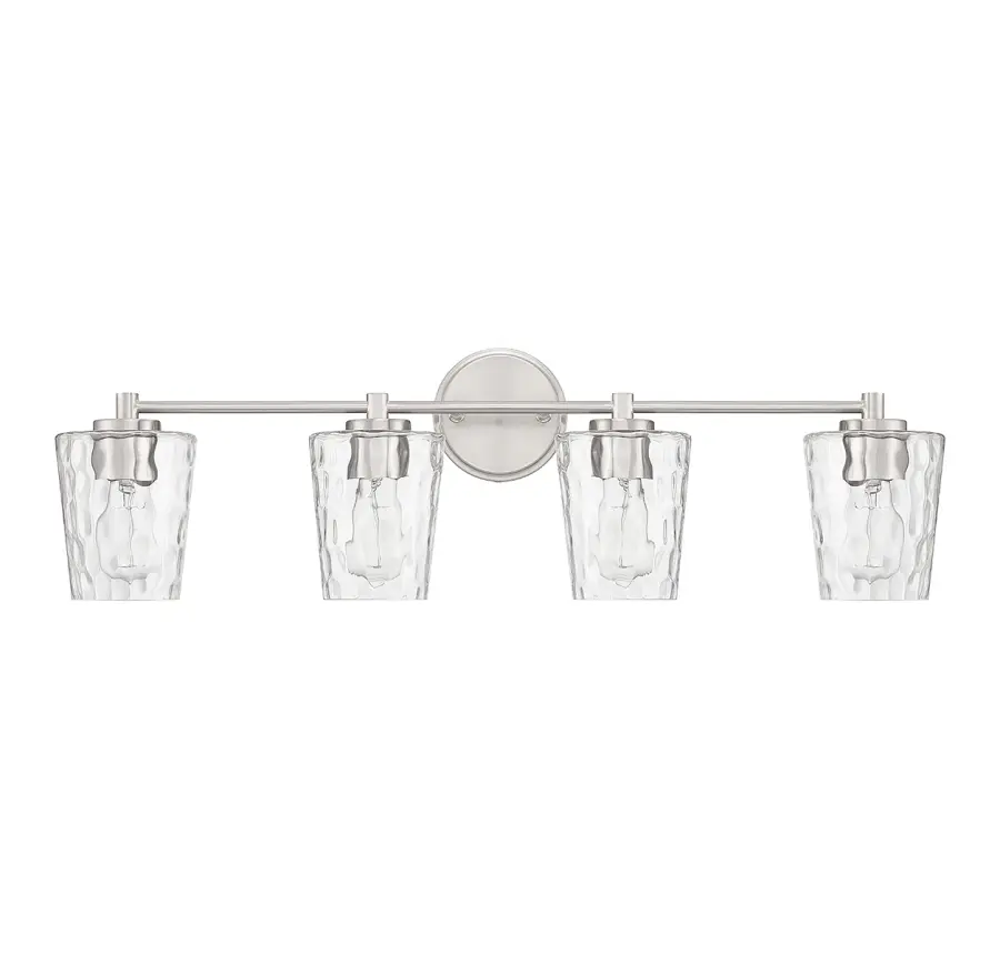 Ballas 4-Light Bathroom Vanity Light in Satin Nickel - Image 2