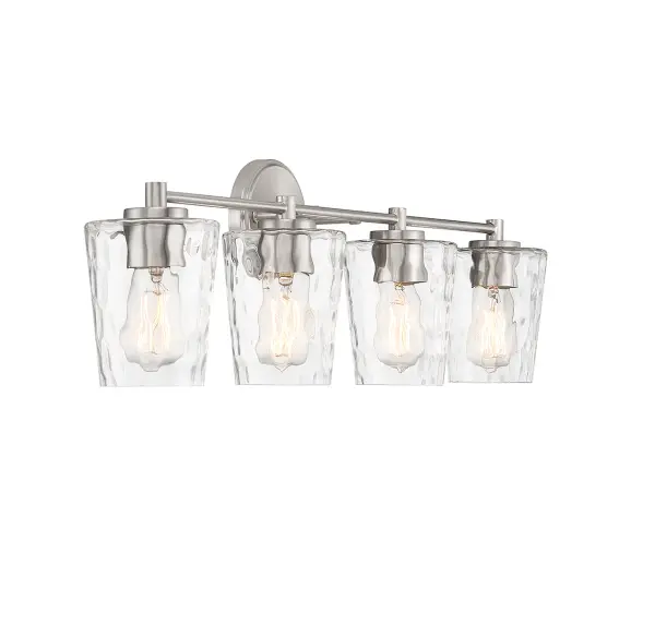 Ballas 4-Light Bathroom Vanity Light in Satin Nickel - Image 4