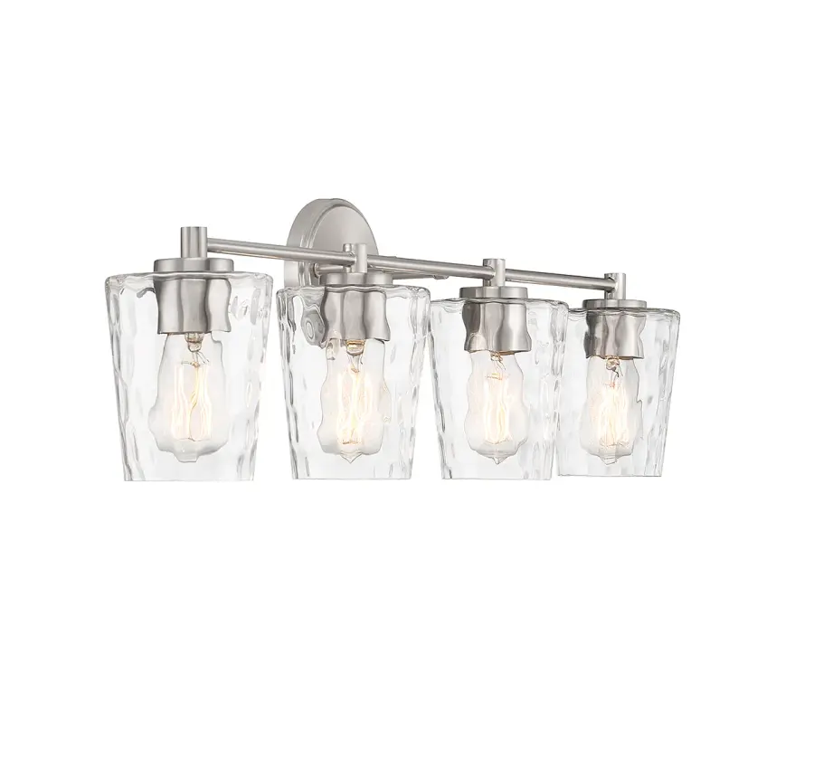 Ballas 4-Light Bathroom Vanity Light in Satin Nickel - Image 4