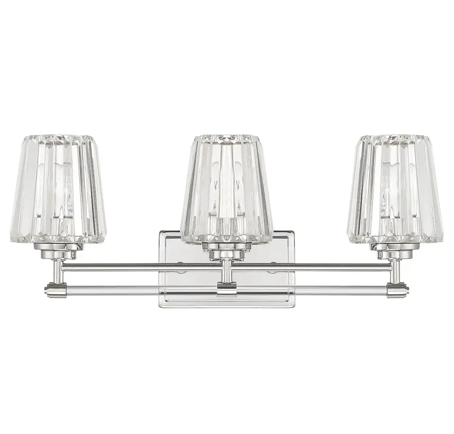 Garnet Three Light Bathroom Vanity in Polished Nickel - Image 2