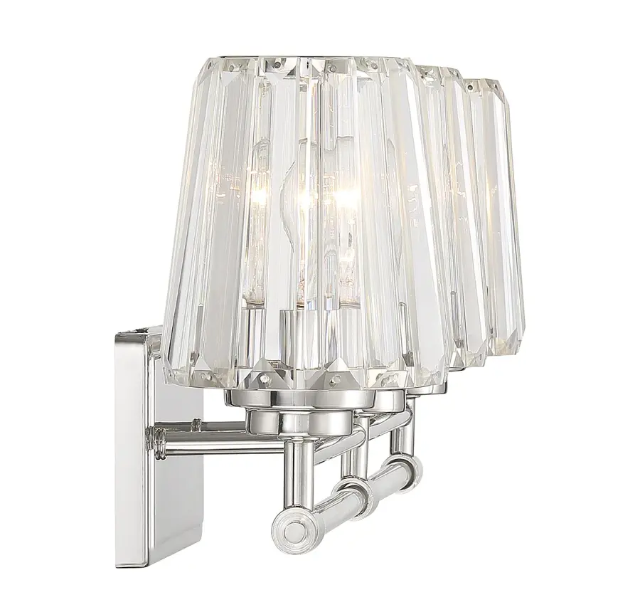 Garnet Three Light Bathroom Vanity in Polished Nickel - Image 5