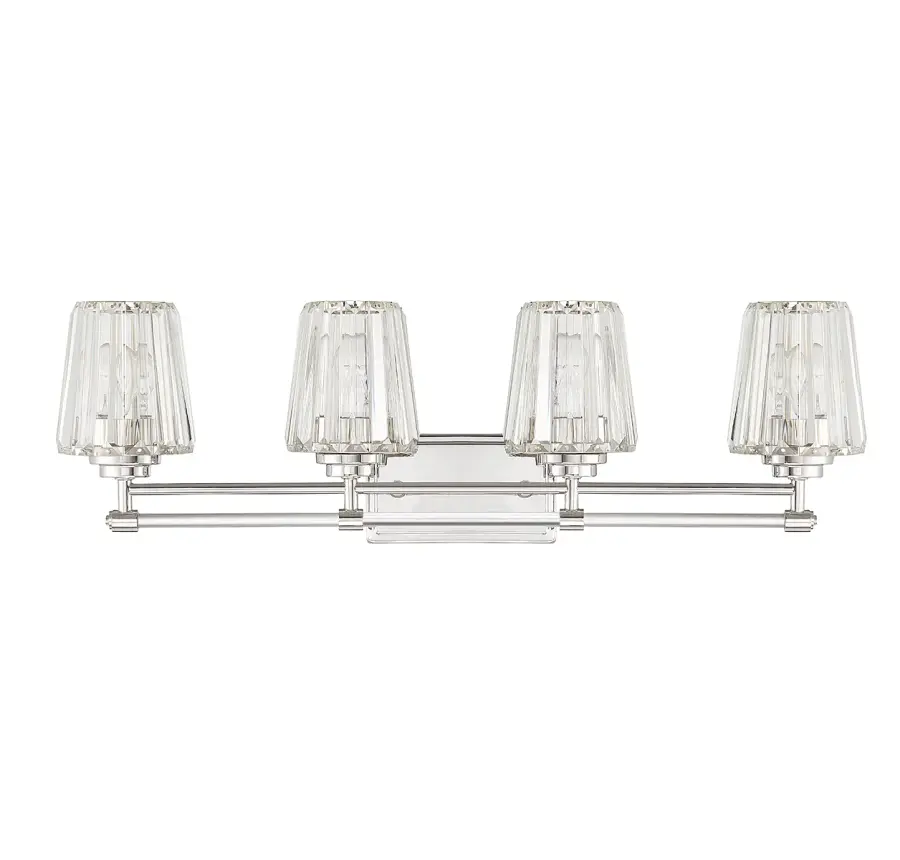 Garnet 4-Light Bathroom Vanity in Polished Nickel - Image 2
