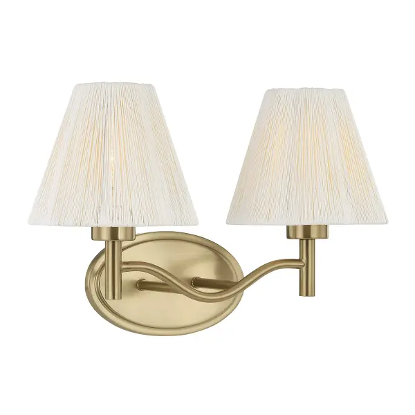 Rosa 2-Light Bathroom Vanity Light in Noble Brass by Breegan Jane - Image 3