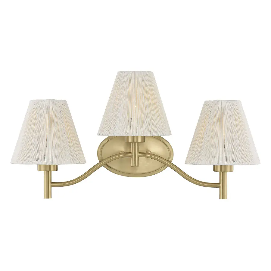 Rosa 3-Light Bathroom Vanity Light in Noble Brass by Breegan Jane - Image 1