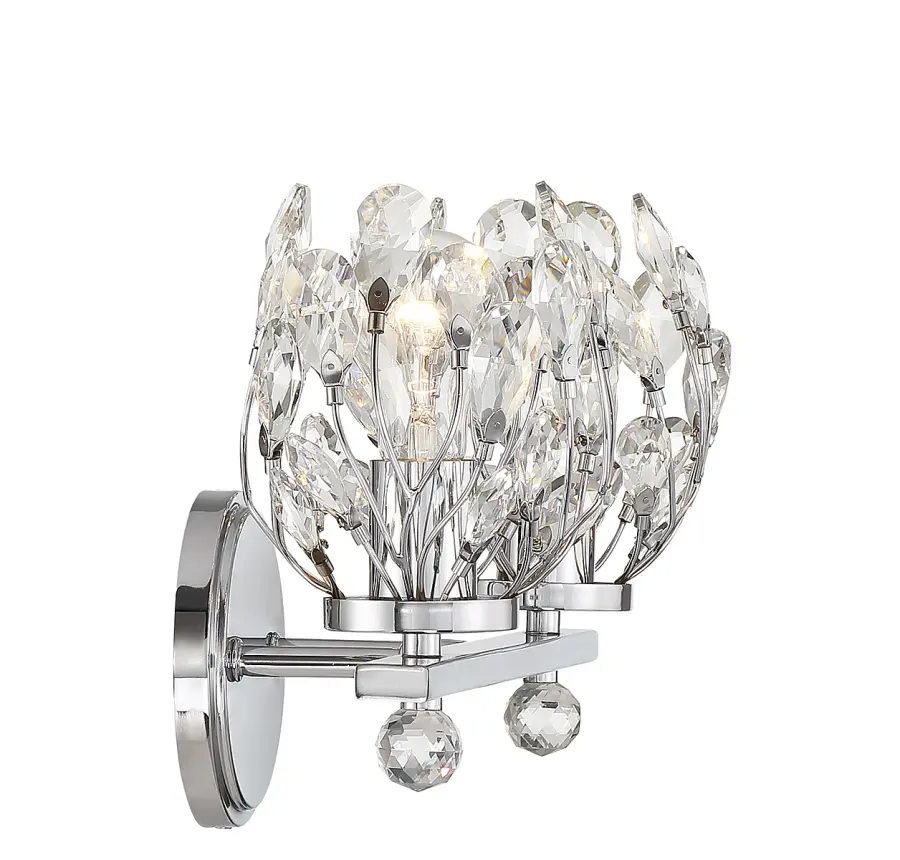 Moreno Two Light Bathroom Vanity in Chrome - Image 5