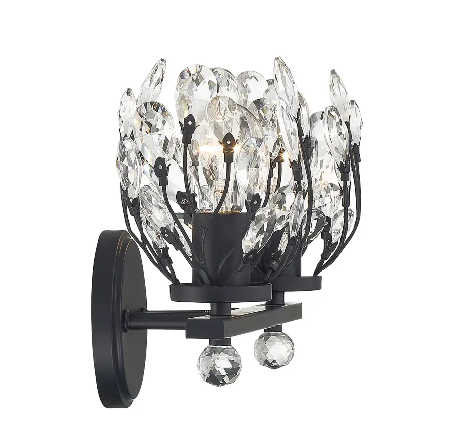 Moreno 2-Light Bathroom Vanity Light in Matte Black - Image 5