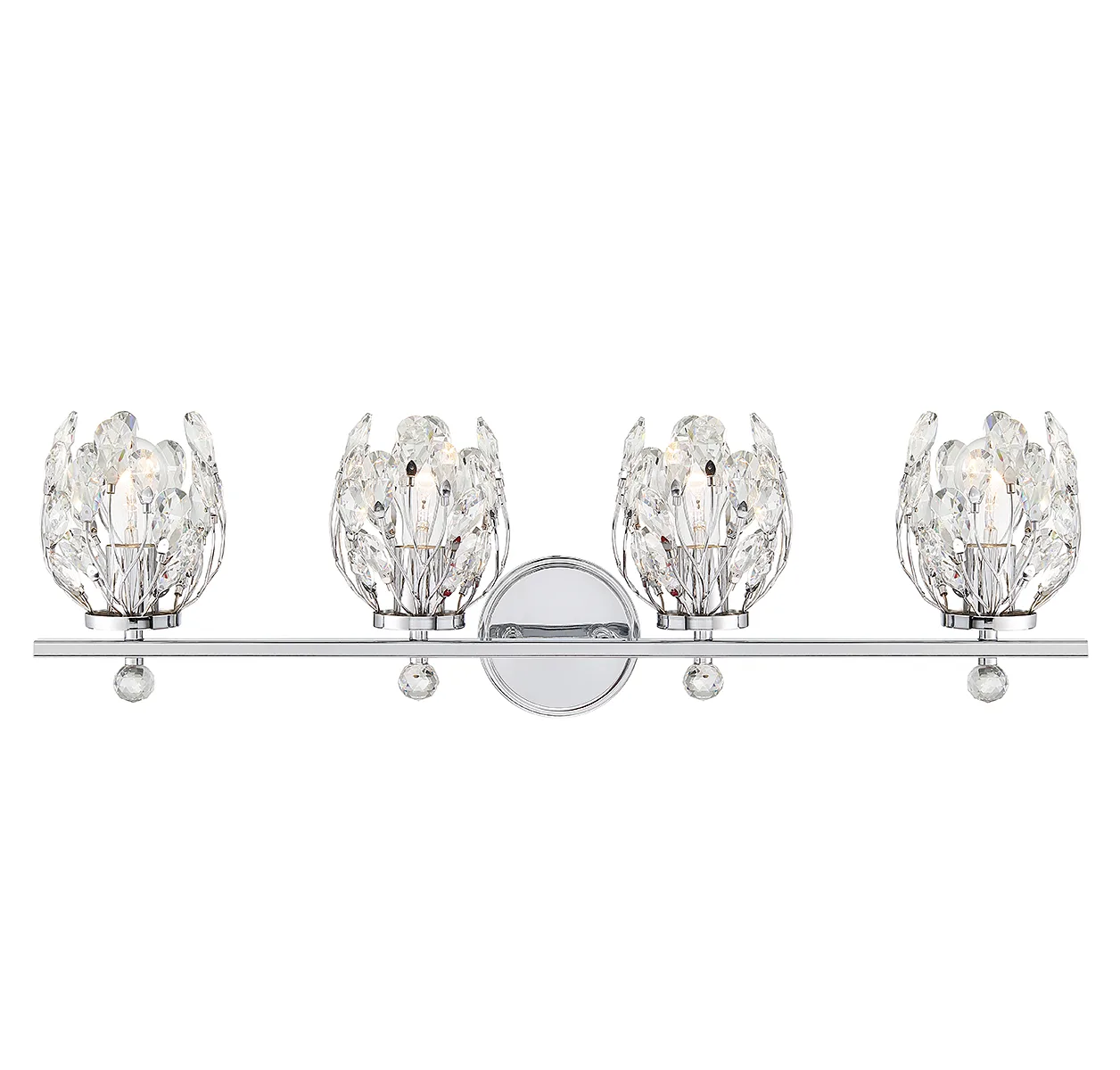 Moreno Four Light Bathroom Vanity in Chrome
