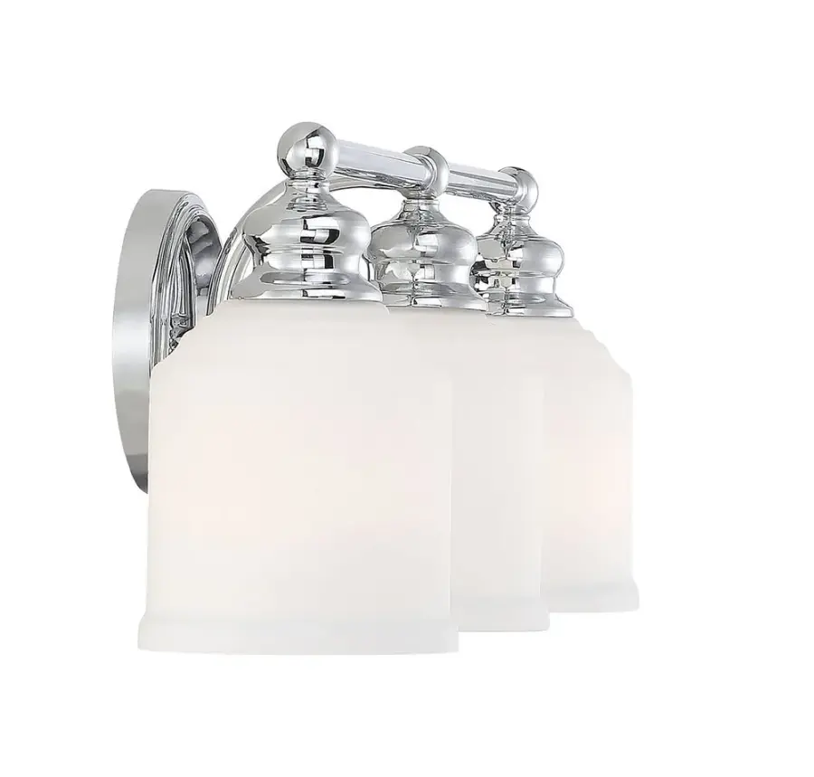 Melrose Three Light Bath Bar in Polished Chrome - Image 5