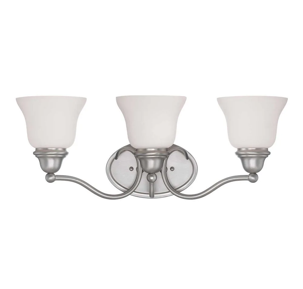 Yates Three Light Bath Bar in Pewter