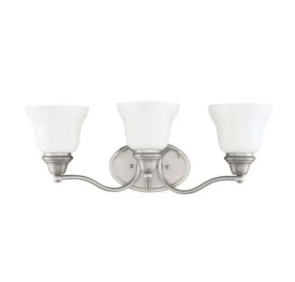 Yates 3-Light Bathroom Vanity Light in Pewter - alternate view
