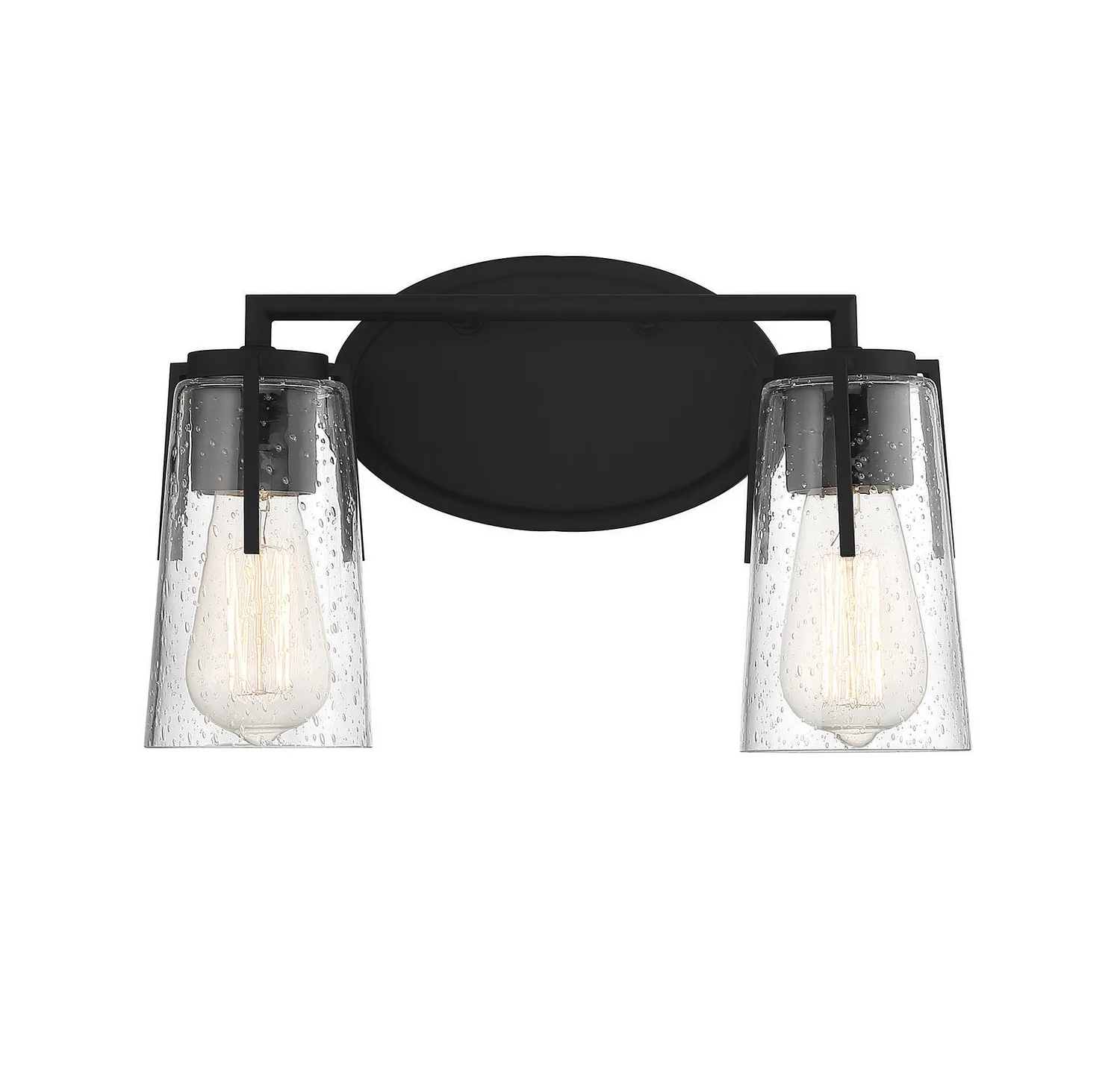 Sacremento Two Light Bath Bar in Black