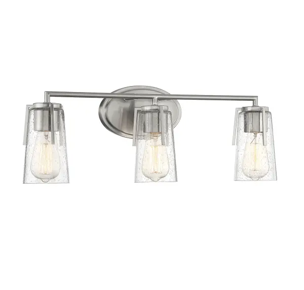 Sacremento Three Light Bath Bar in Satin Nickel - Image 3